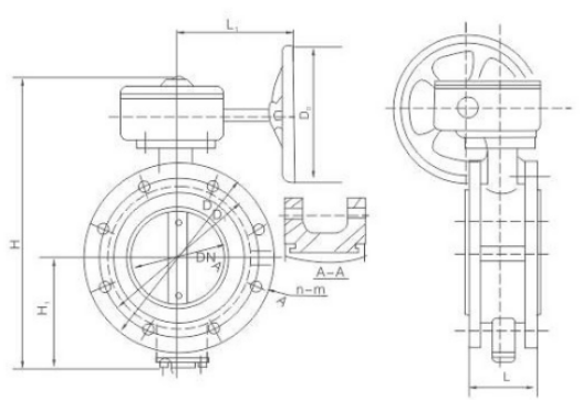 Marine Center Type Flanged Butterfly Valve(圖1)